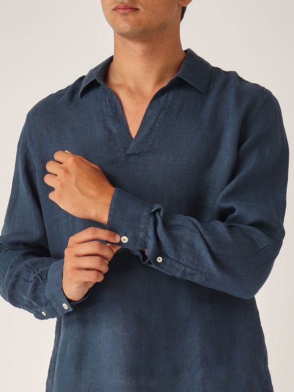 4. Camicia uomo Ventotene in lino Blumarine MC2 Saint Barth vnt0001