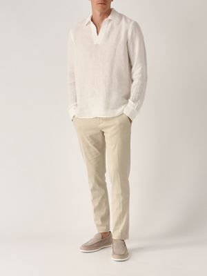 5. Camicia uomo Ventotene in lino Bianco
