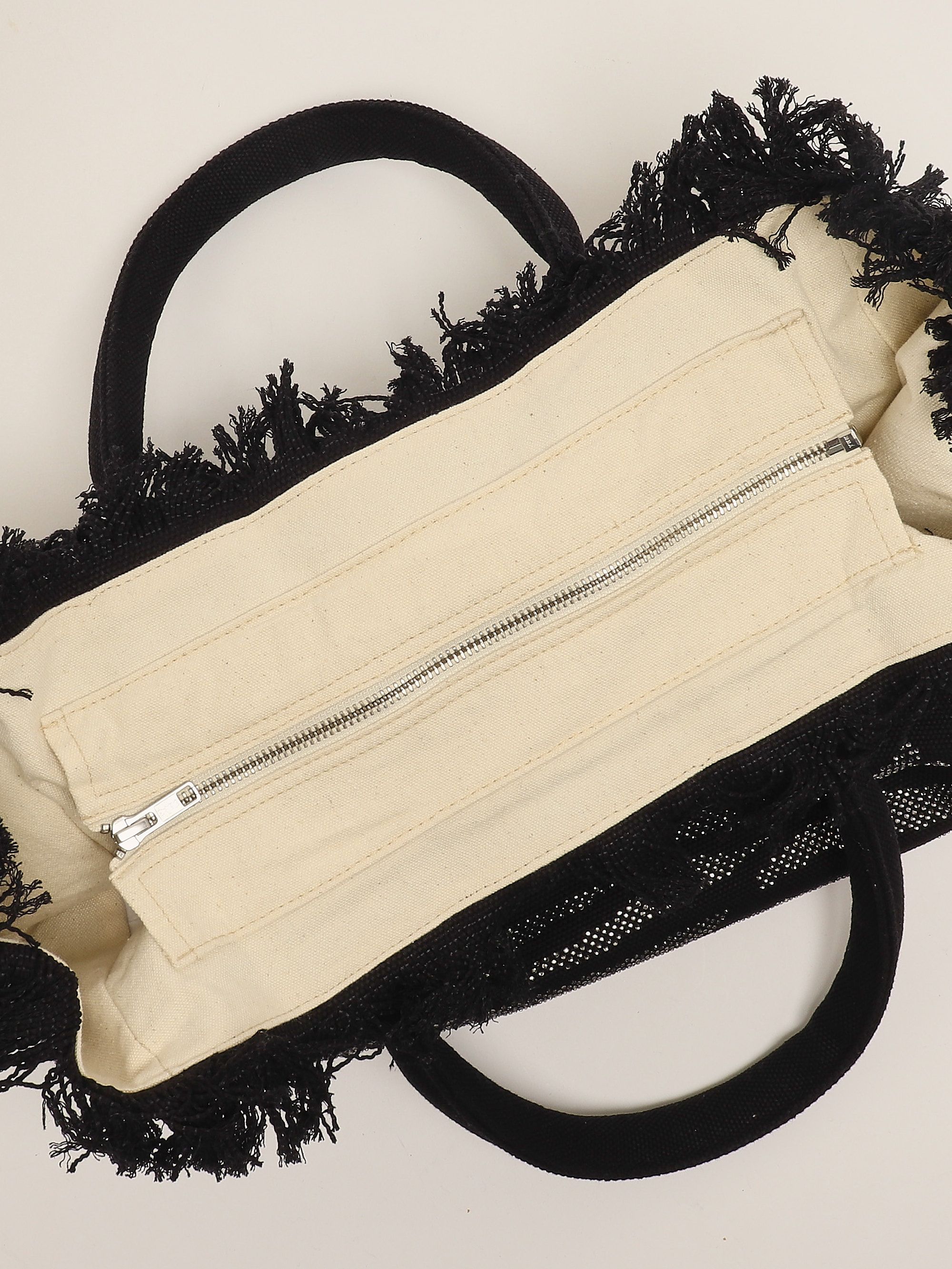 Women's cotton vanity bag vani001 Black | Caposerio.com