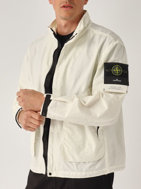 STONE  / ジャケット/L/ナイロン/WHT uomo-abbigliamento-giubbotti-e
