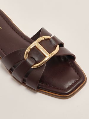 5. Women's leather sandal Chocolate