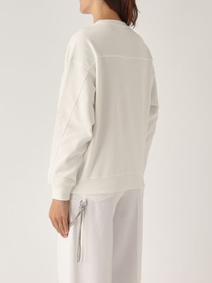 3. Nelly cotton sweatshirt for women White