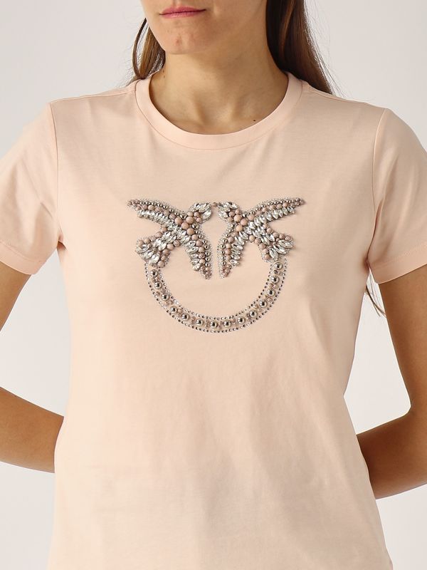 4. Women's cotton T-shirt Pink Pinko 100535a2g7