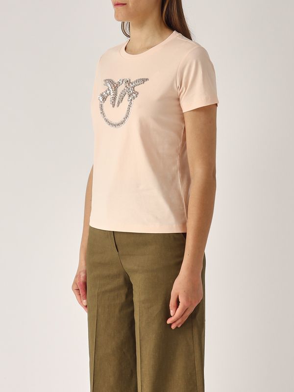 2. Women's cotton T-shirt Pink Pinko 100535a2g7