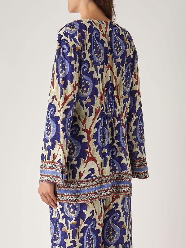 3. Women's viscose caftan Light Blue-Blue Maliparmi jm553650626