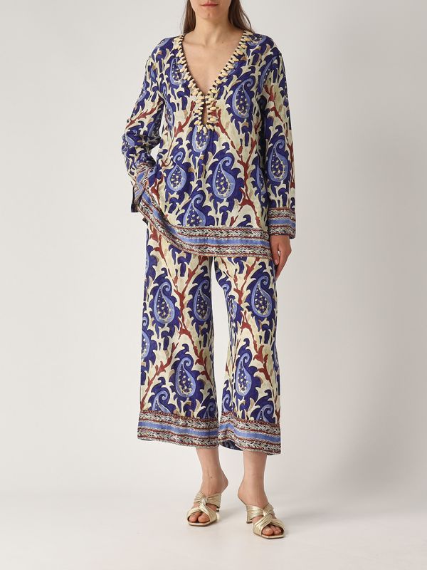 5. Women's viscose caftan Light Blue-Blue Maliparmi jm553650626