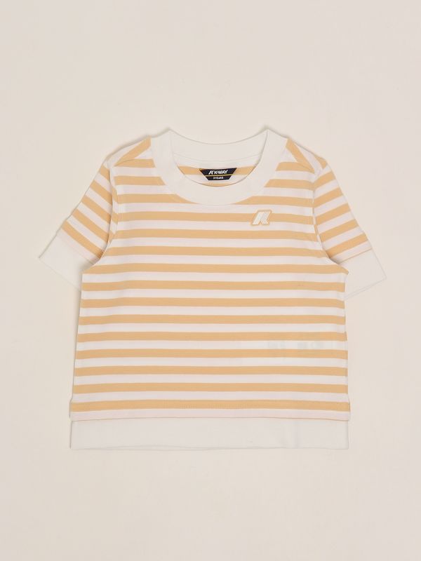 T-shirt bianca bambina danza cropped traspirante