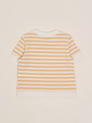 2. Baumwoll-T-Shirt für Mädchen Weiß-Nackt