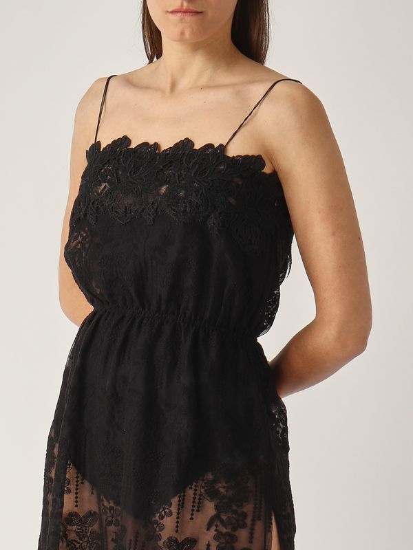 4. Women's cotton blend dress Black Ermanno Scervino d464q623ibq