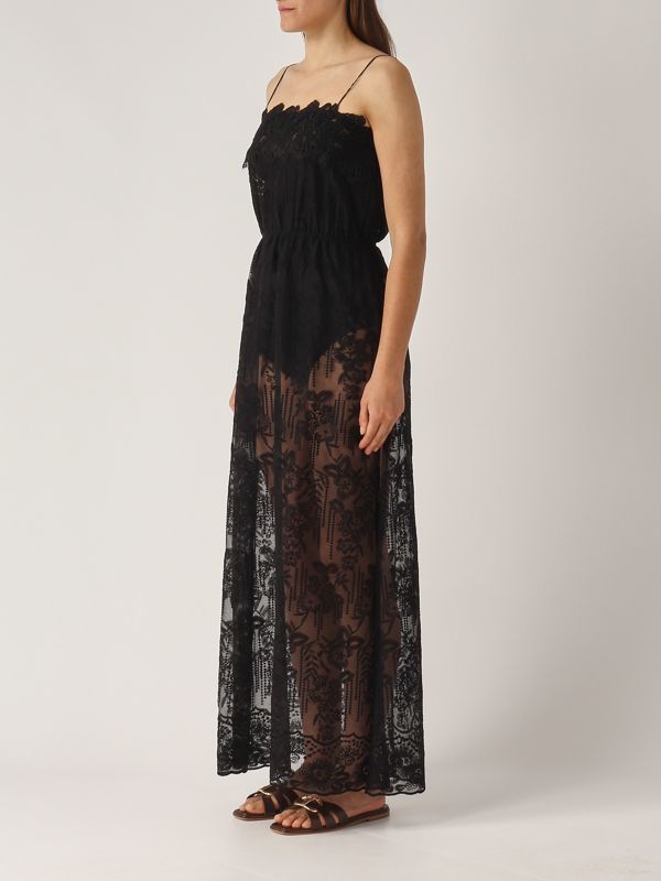2. Women's cotton blend dress Black Ermanno Scervino d464q623ibq