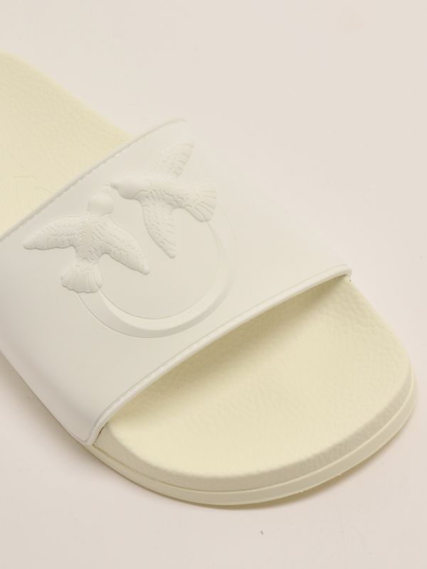 5. Women's rubber sandal White Pinko ss0093e027