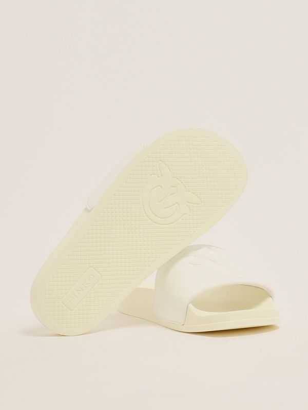 4. Women's rubber sandal White Pinko ss0093e027