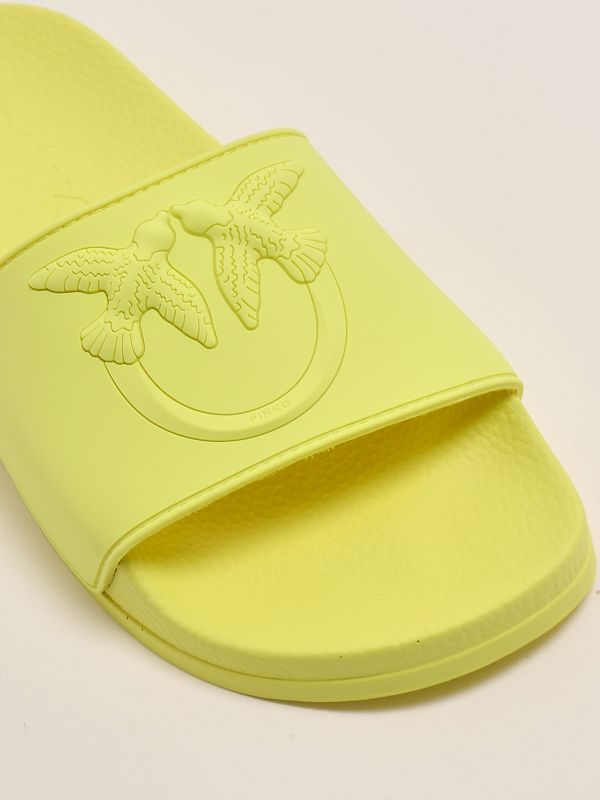 Women's rubber sandal ss0093e027 Yellow | Caposerio.com