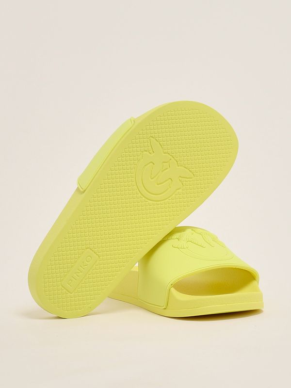 4. Women's rubber sandal Yellow Pinko ss0093e027