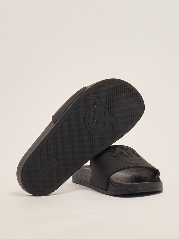 4. Women's rubber sandal Black Pinko ss0093e027