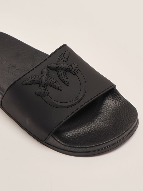 5. Women's rubber sandal Black Pinko ss0093e027