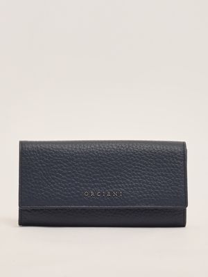 1. Portafoglio donna Soft in pelle Blu Navy