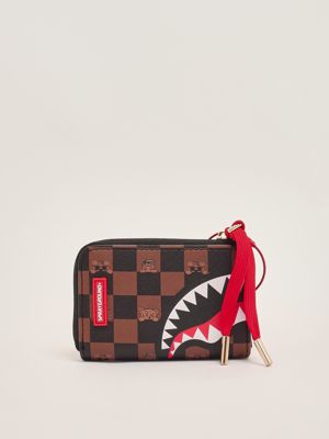 1. Leather-look baby wallet Black-Brown