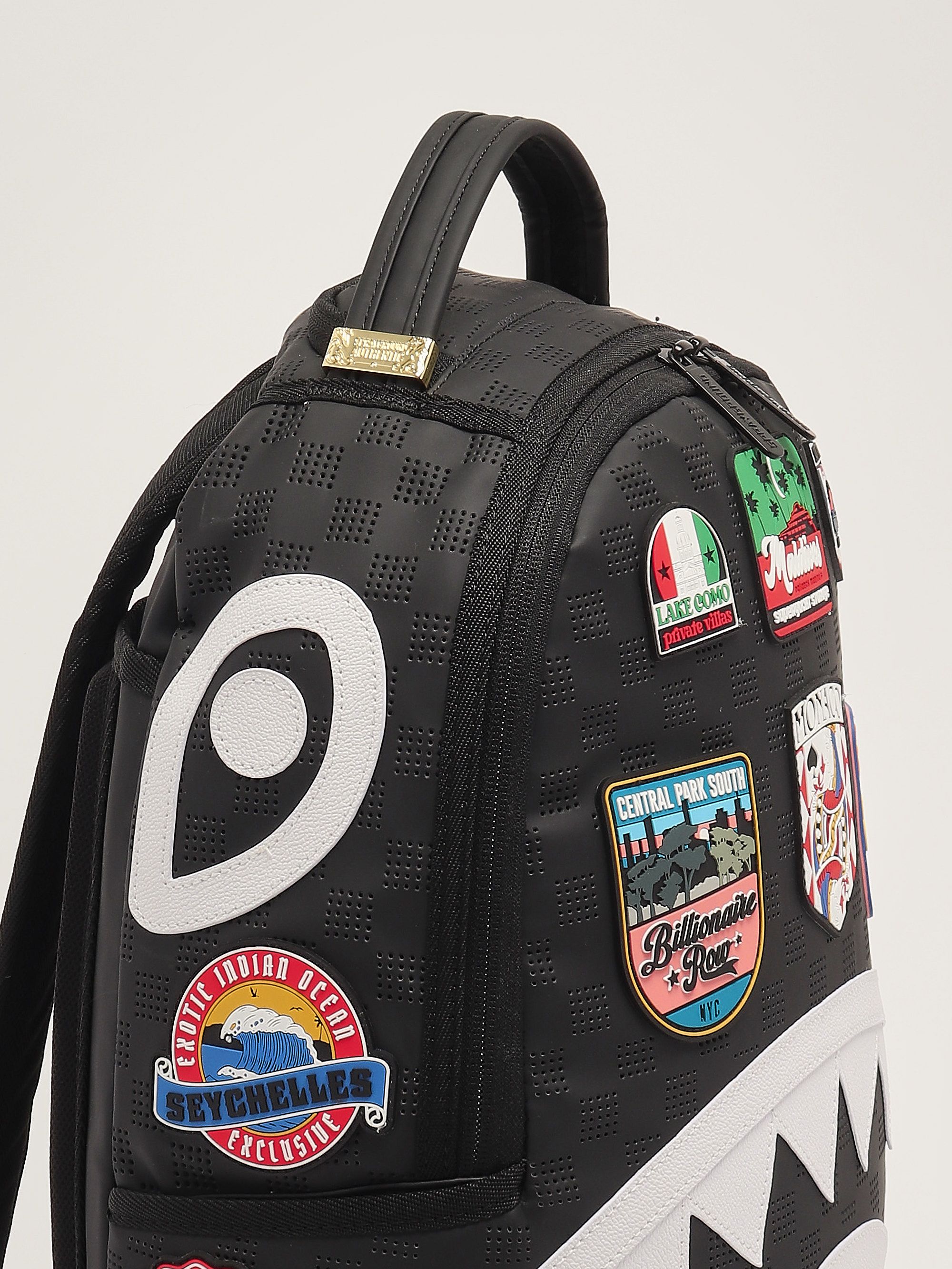 Global Mogul Billionaire baby backpack in imitation leather