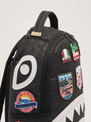 4. Global Mogul Billionaire baby backpack in imitation leather Black-White