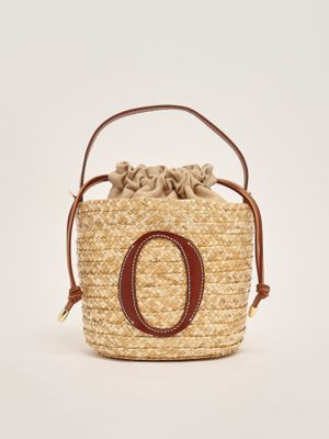 1. Sac Tropea pour femme en raphia et cuir Cuir