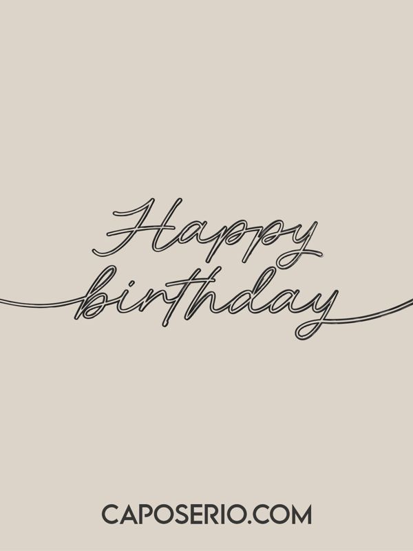 Gift Card - Alles Gute zum Geburtstag Klassisch Caposerio