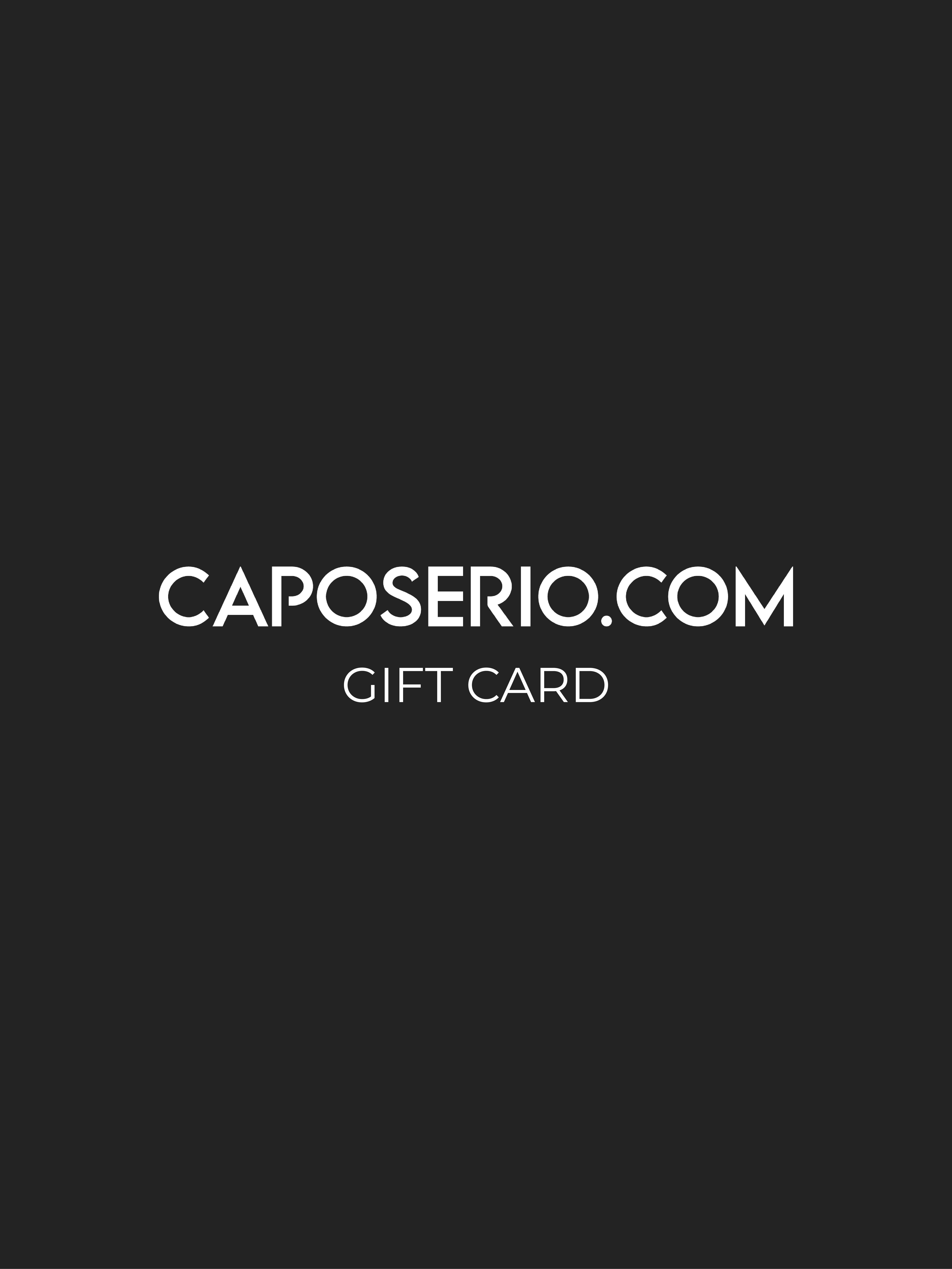 1. Gift Card - Basic Nero Caposerio xgc02