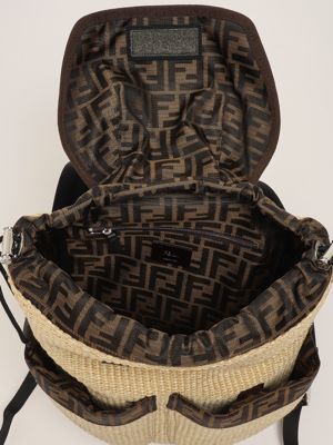 3. Kinder-Rucksack aus Bast Natur-Tabak