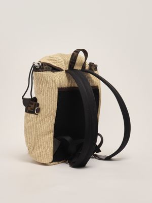 2. Kinder-Rucksack aus Bast Natur-Tabak