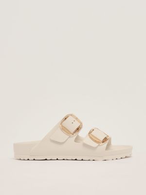 1. Arizona Big Buckle EVA rubber sandals for women Dirty White