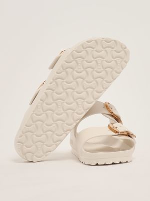 4. Arizona Big Buckle EVA rubber sandals for women Dirty White