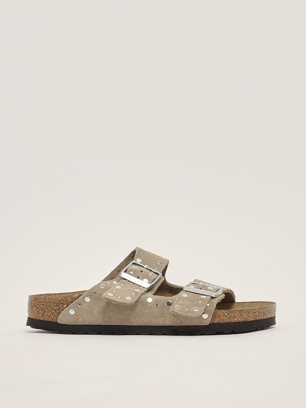 ［大人気！］BIRKENSTOCK ARIZONA RIVET SANDALS 1029390TAUPE Arizona Rivet zamsz Taupe | BIRKENSTOCK