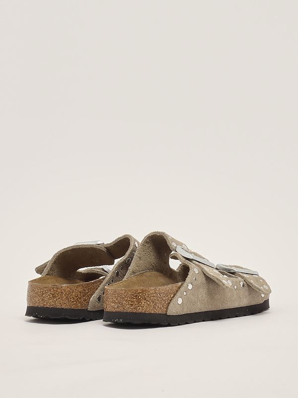 ［大人気！］BIRKENSTOCK ARIZONA RIVET SANDALS 1029390TAUPE Arizona Rivet zamsz Taupe | BIRKENSTOCK