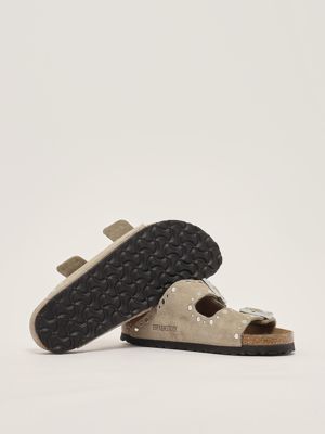 4. Arizona Rivet suede sandals for women Dove grey