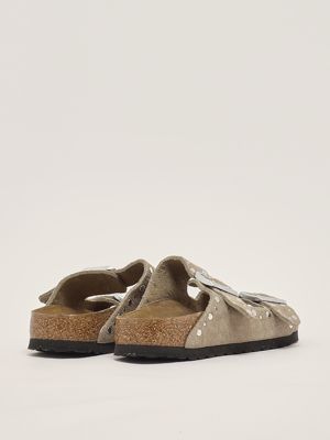 3. Arizona Rivet suede sandals for women Dove grey