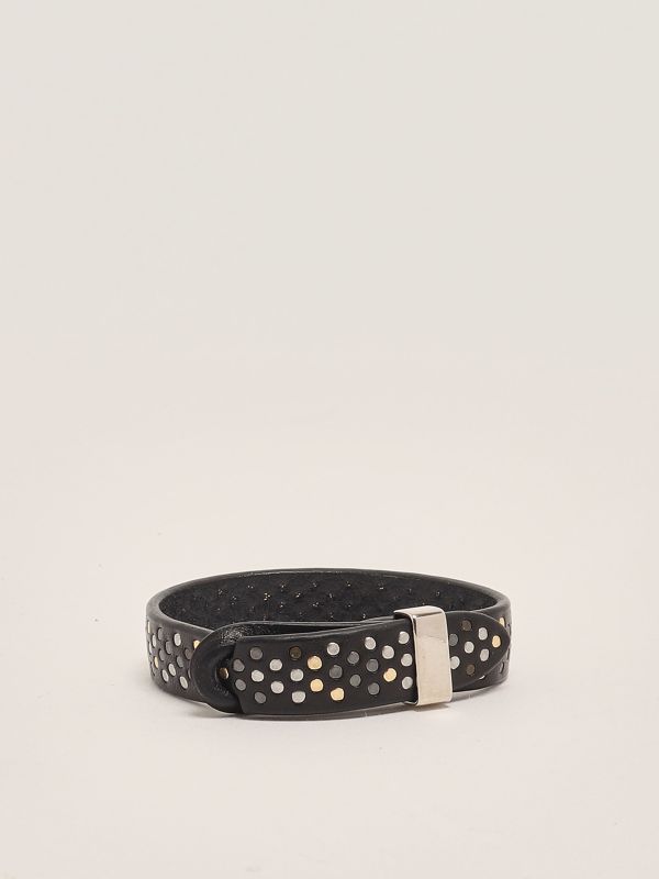 アクセサリーその他 ORCIANI Men Jewel Black BNB004 NER Men's leather bracelet bnb004 Black | Caposerio.com