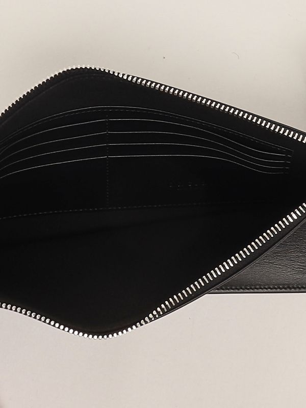 3. Men's leather clutch bag Black Orciani anb003a