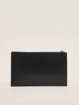 2. Men's leather clutch bag Black