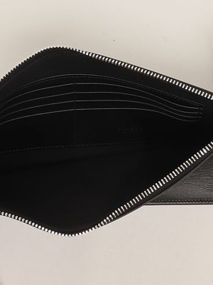3. Men's leather clutch bag Black