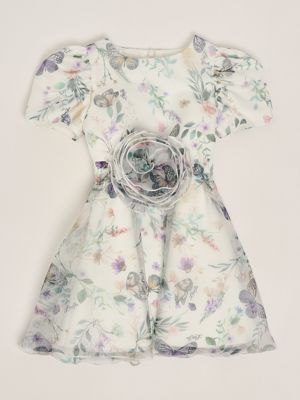 Little girl tulle dress White-Multicolor Liu Jo