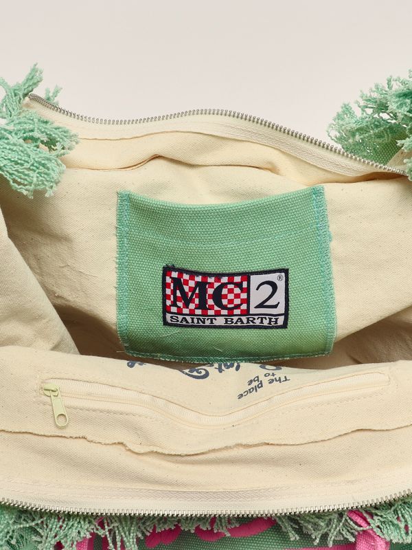 3. Women's cotton vanity bag Green MC2 Saint Barth vani001