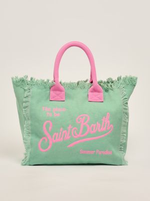 1. Women's cotton vanity bag Green