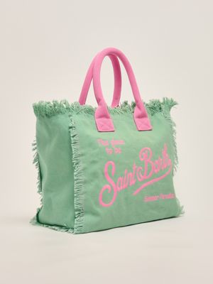 2. Women's cotton vanity bag Green