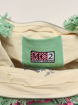 3. Women's cotton vanity bag Green
