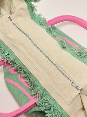 4. Women's cotton vanity bag Green