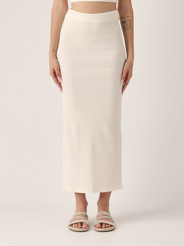 1. Gonna donna Lane in cotone stretch Bianco MC2 Saint Barth lane001