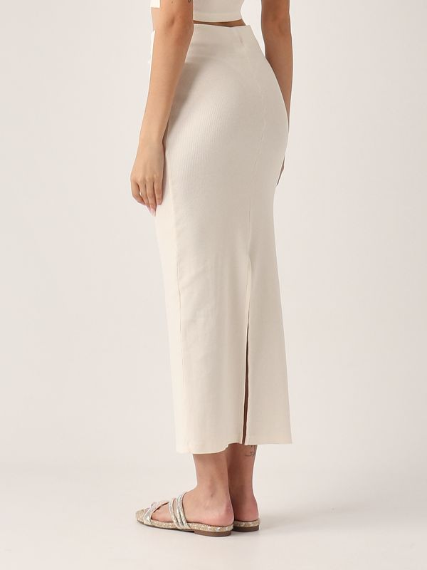 3. Gonna donna Lane in cotone stretch Bianco MC2 Saint Barth lane001