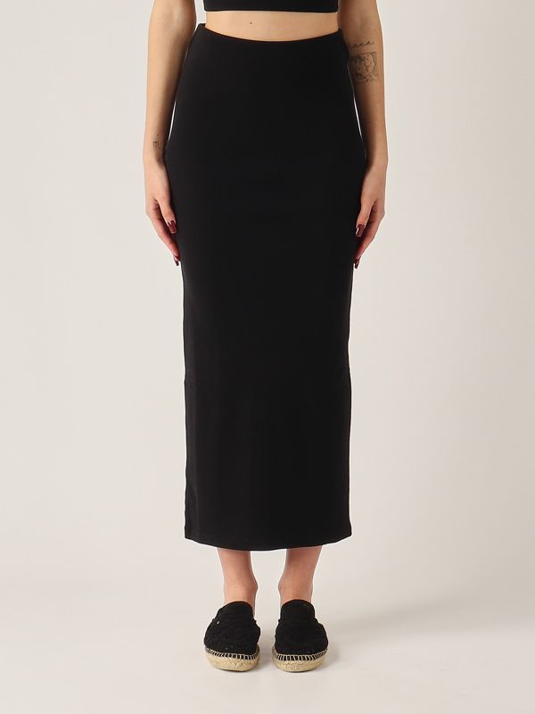1. Gonna donna Lane in cotone stretch Nero MC2 Saint Barth lane001