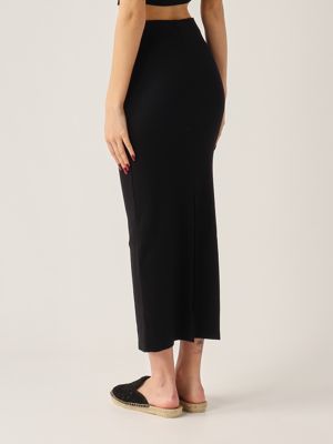 3. Gonna donna Lane in cotone stretch Nero