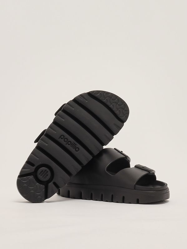 4. Arizona PAP Chunky natural leather sandals for women Black Birkenstock 1024565